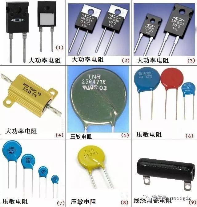 电子元器件图片、名称、符号图形对照大全，很全面，请收藏！